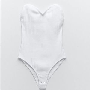 NWT Zara Ribbed Bodysuit